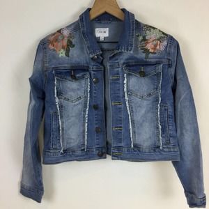 Joe’s Jeans Embroidered Denim Jacket, large